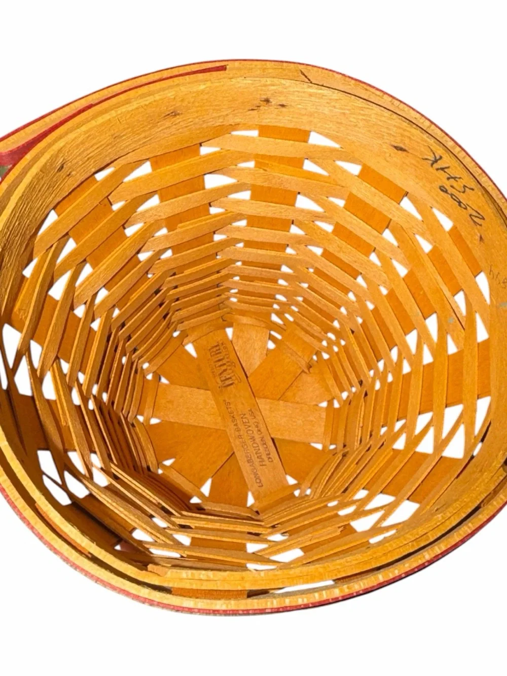 Longaberger 2000 Noel Bell basket with Wrought Iron Stand